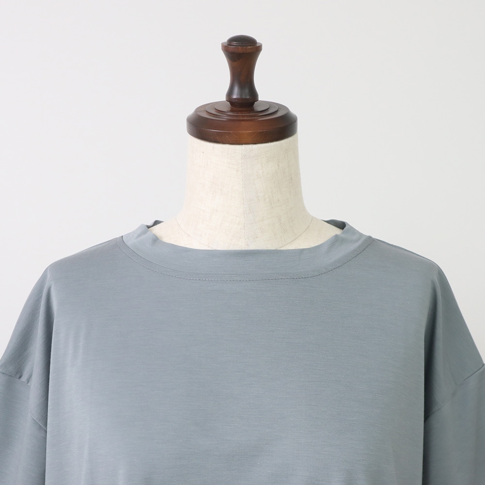 マイクロライクアウーヴン クルーネックT　Tシャツの正面ディティール