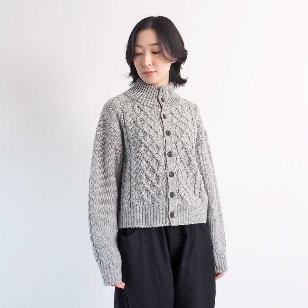 NARU(ナル) ドーゼットエアーヤーン エアリーアランニットカーデ