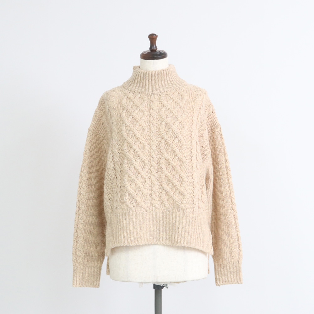 NARU(ナル) ドーゼットエアーヤーン エアリーアランコモドニット