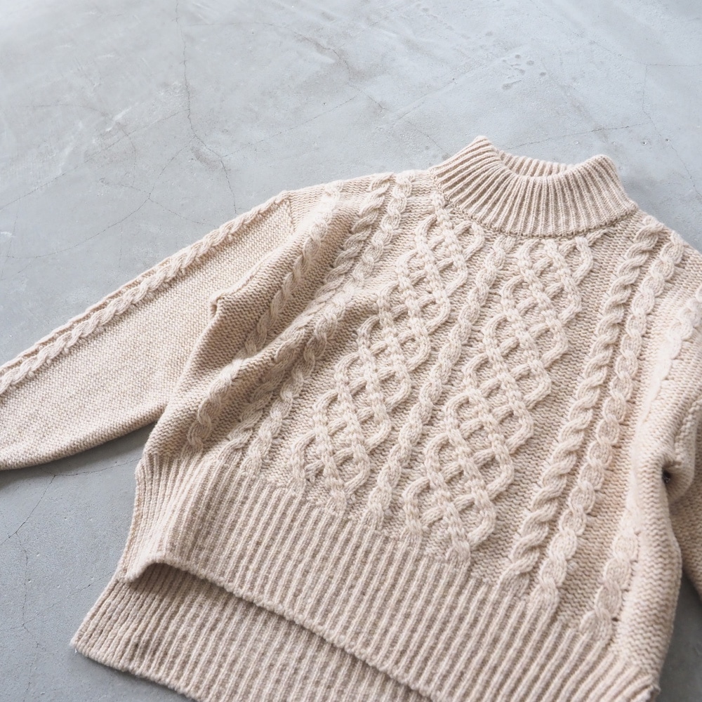 NARU(ナル) ドーゼットエアーヤーン エアリーアランコモドニット