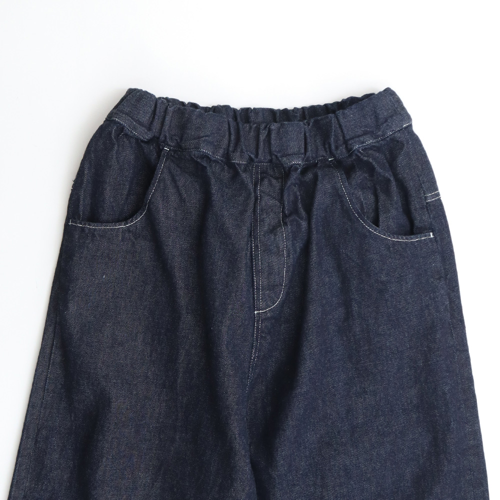10.5ozデニム ノッポセルヴィッチパンツ　パンツの正面ディティール