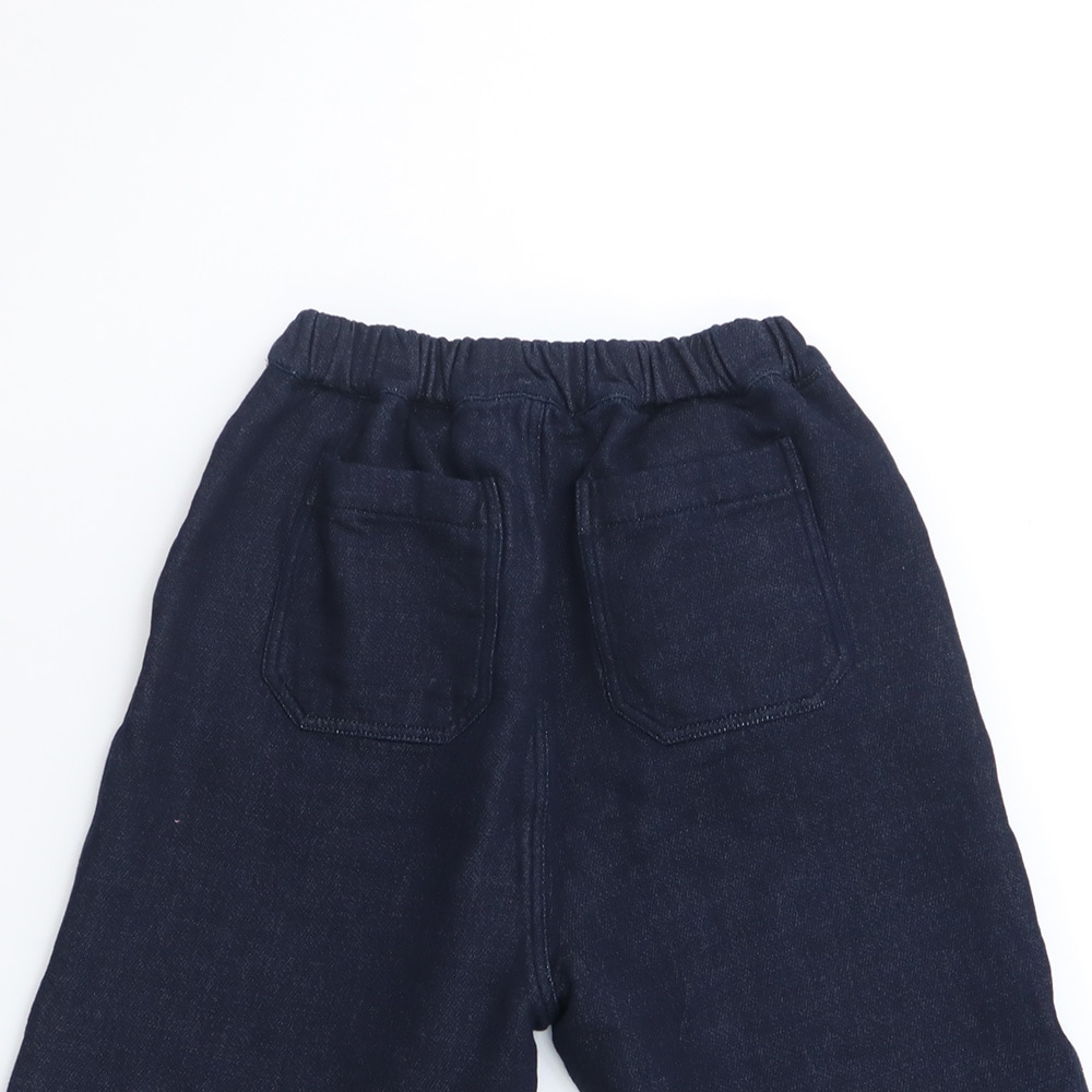 ムラデニム裏起毛 コージーパンツ　パンツの正面ディティール