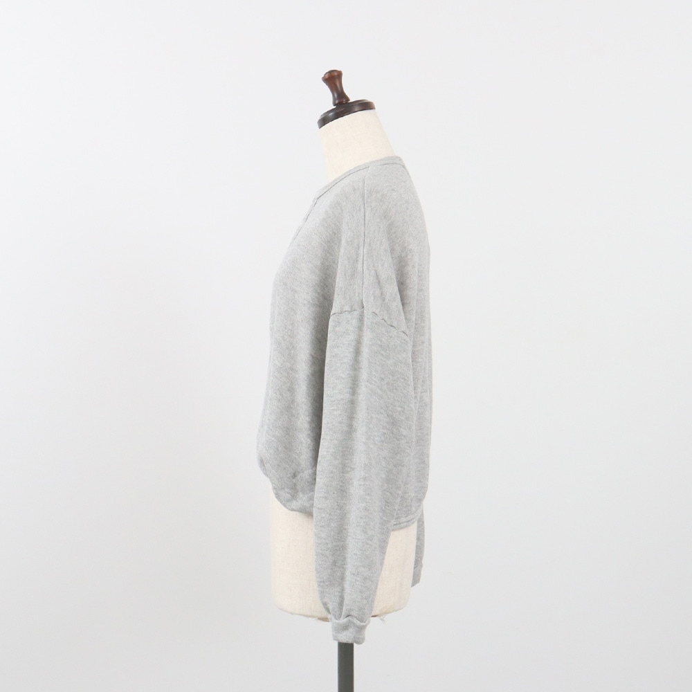 コットンレーヨン吊り裏毛 ラズベリーカーディガン　カーディガンの正面ディティール