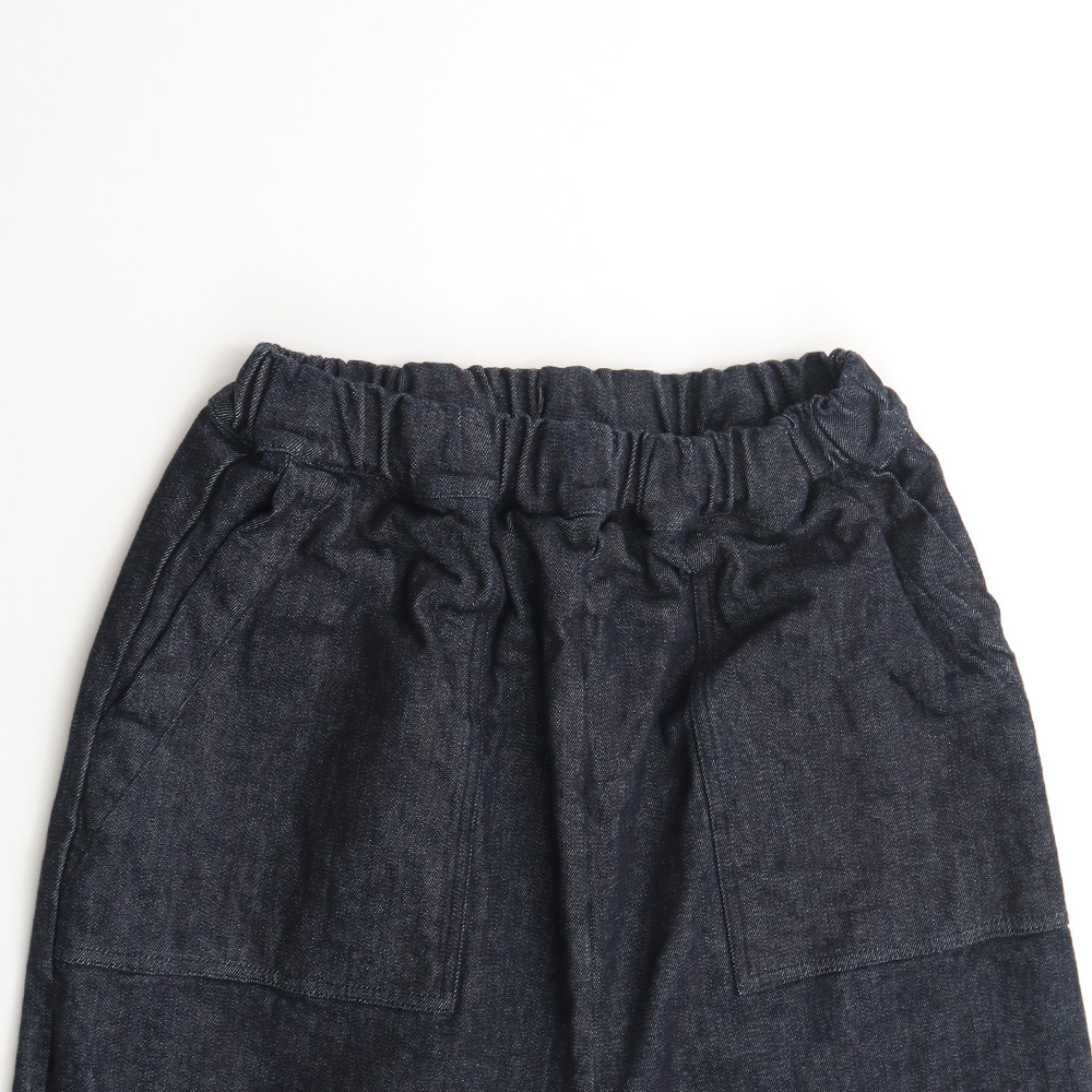 12.5ozストレッチデニム裏起毛 クラフトパンツ パンツの正面ディティール