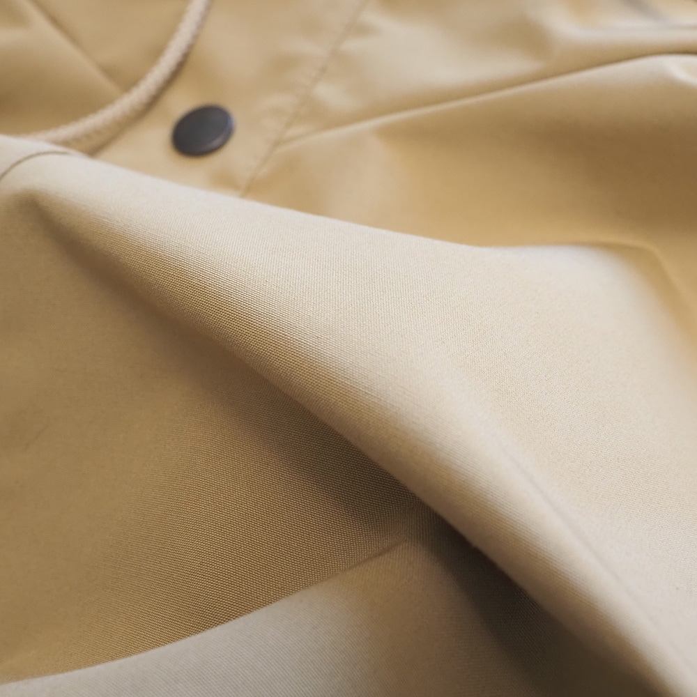 T/Cウェザー撥水加工 マウンテンパーカー　ジャケットの素材のアップ