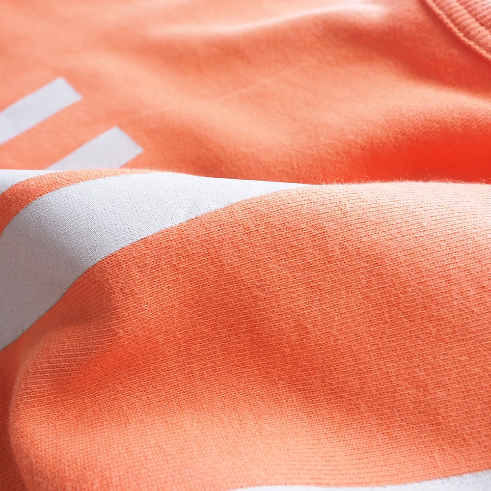 30/10セントラル裏毛 HOLA!プリントPO プルオーバーの素材のアップ