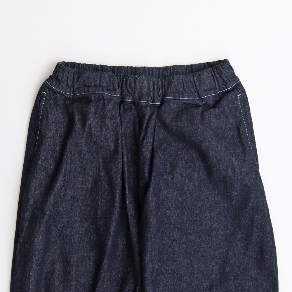 8オンスムラデニム ポップパンツ　パンツの正面ディティール