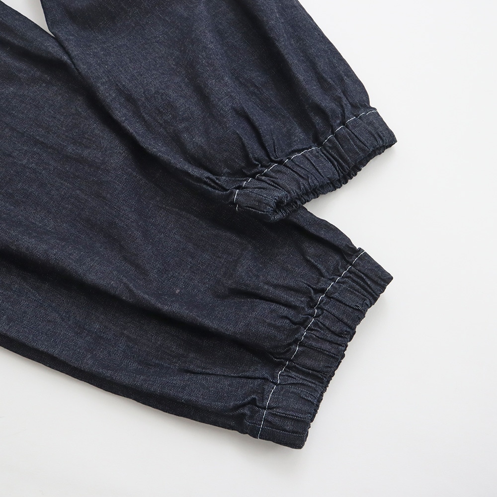 8オンスムラデニム ポップパンツ　パンツの正面ディティール