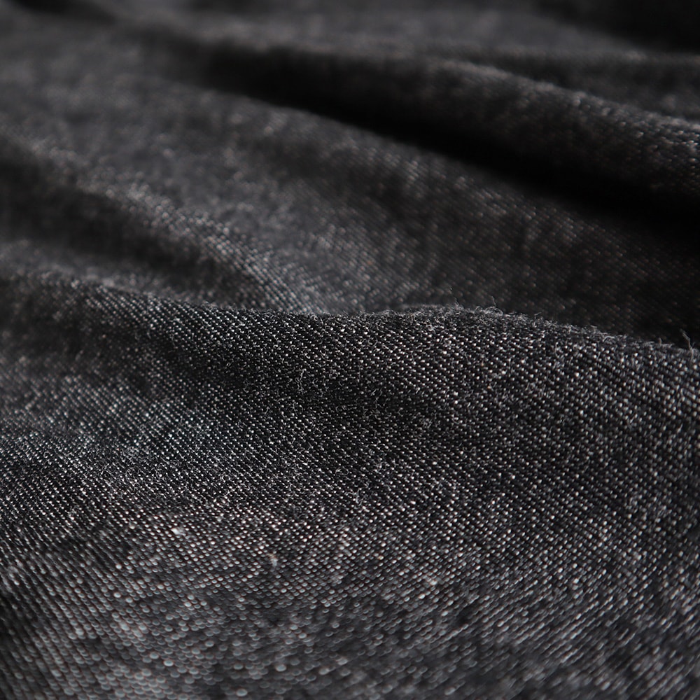 8オンスムラデニム ポップパンツ　パンツの素材のアップ