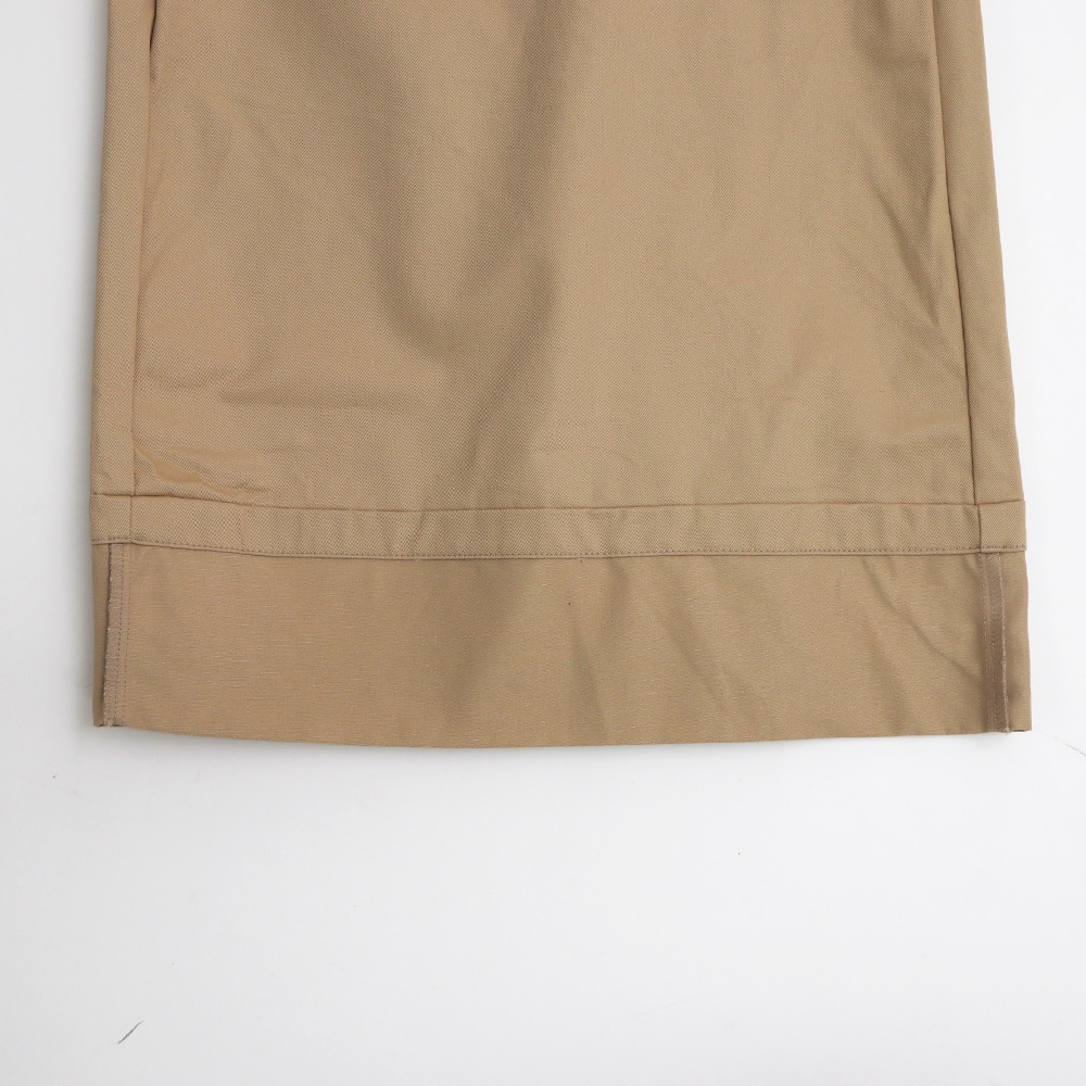 定番チノクロス超撥水 ノッポバギーパンツ　パンツの正面ディティール