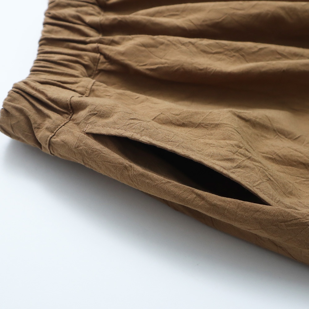 シーチングハンドワッシャー エッグスカート スカートの正面ディティール