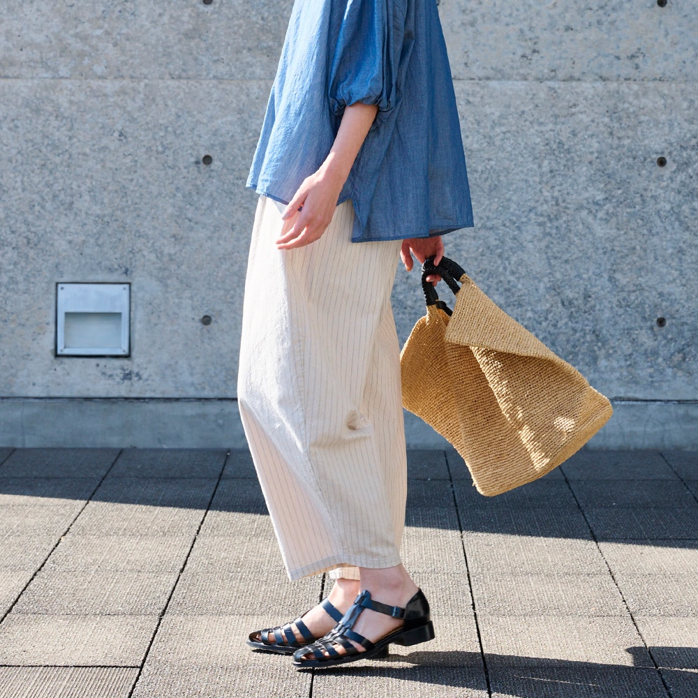 コットンクロスストライプワッシャー