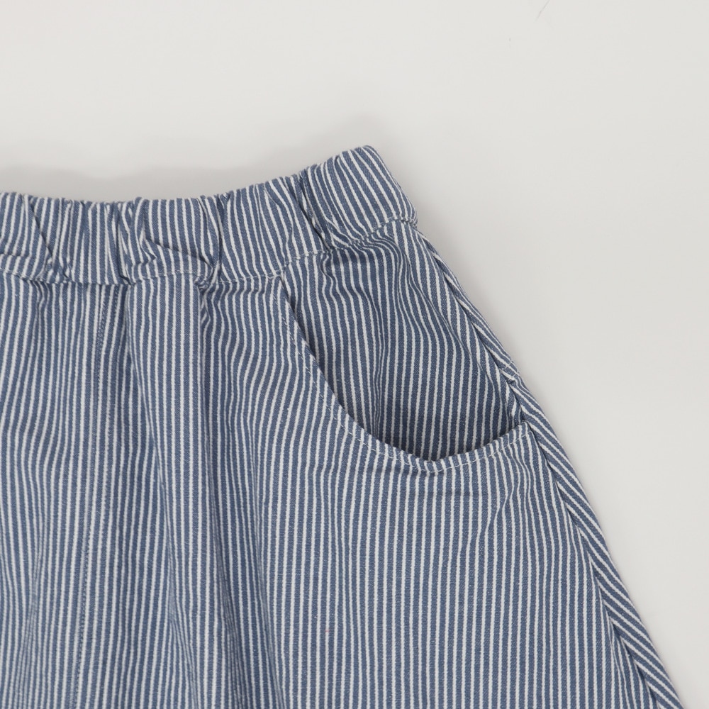 カラーヒッコリー ノッポスカート　スカートの正面ディティール