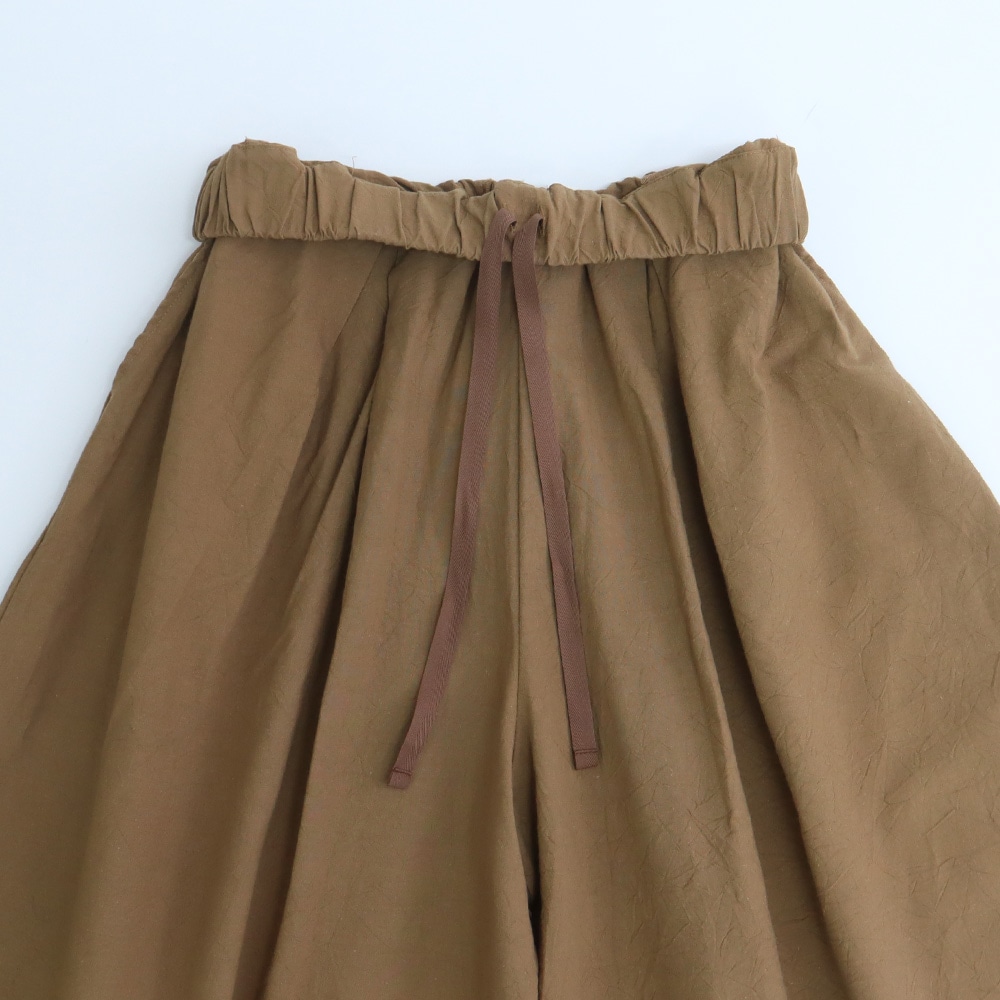 シーチングハンドワッシャー A型ペンギンパンツ　パンツの正面ディティール