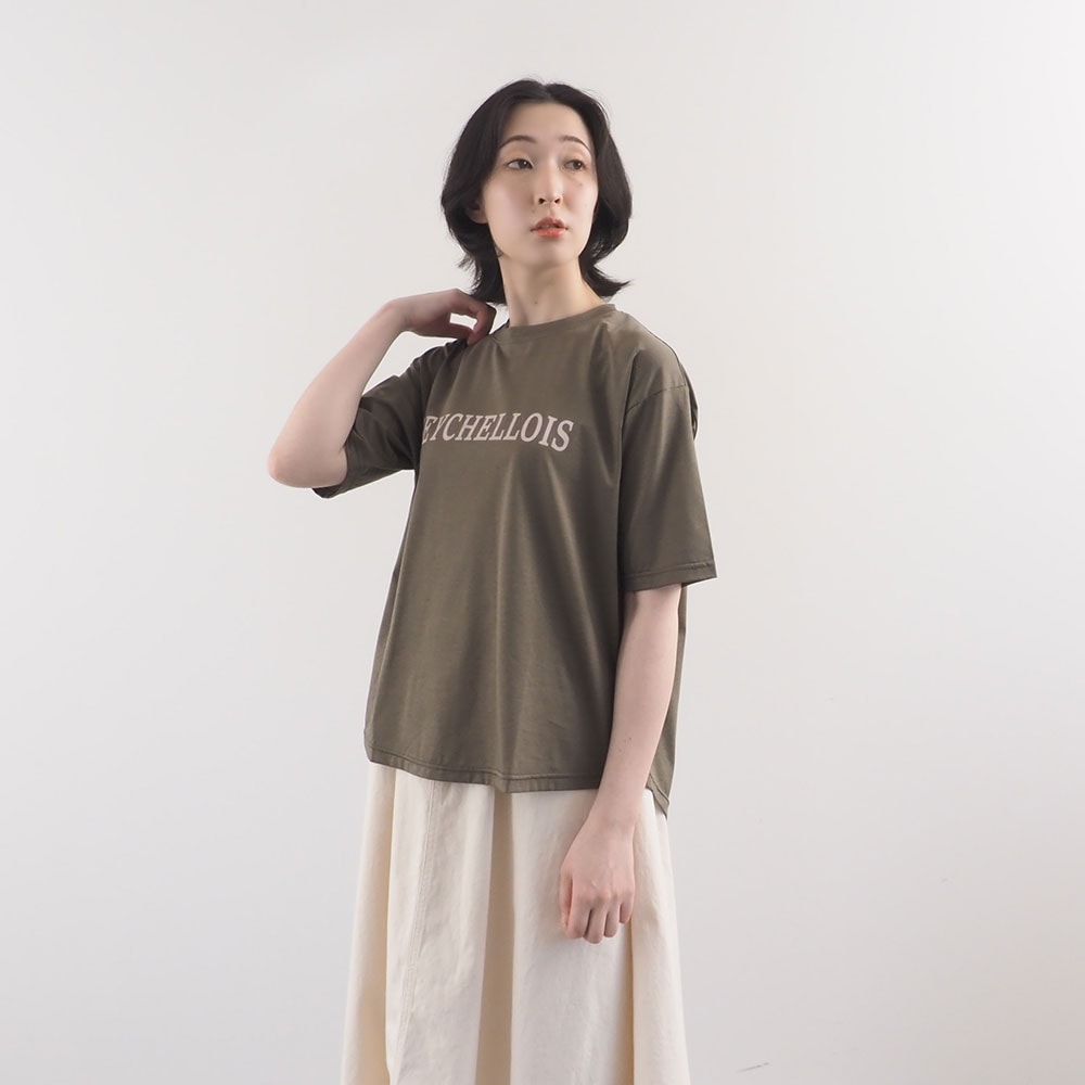 NARU(ナル) マイヴィスC微強撚天竺 SEYCHELLOISプリントT 672301