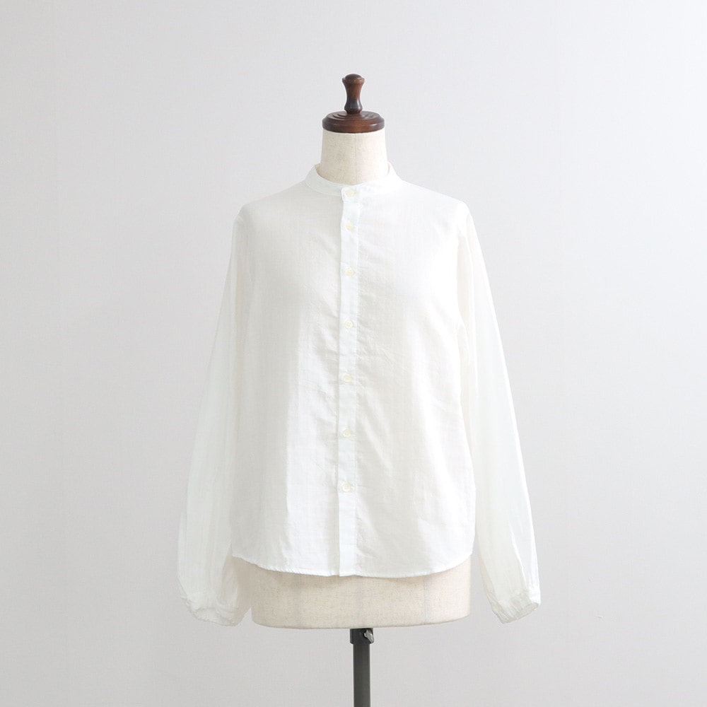 NARU(ナル) ダブルガーゼ ボリュームスリーブシャツ 673811 | TOPS