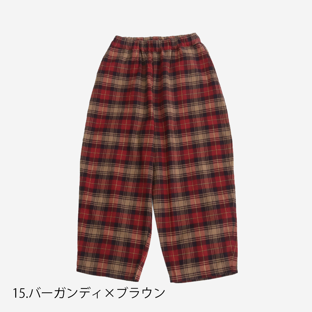 NARU(ナル) Nishiwakiフランネルチェック エッグパンツ 673815 | NEW