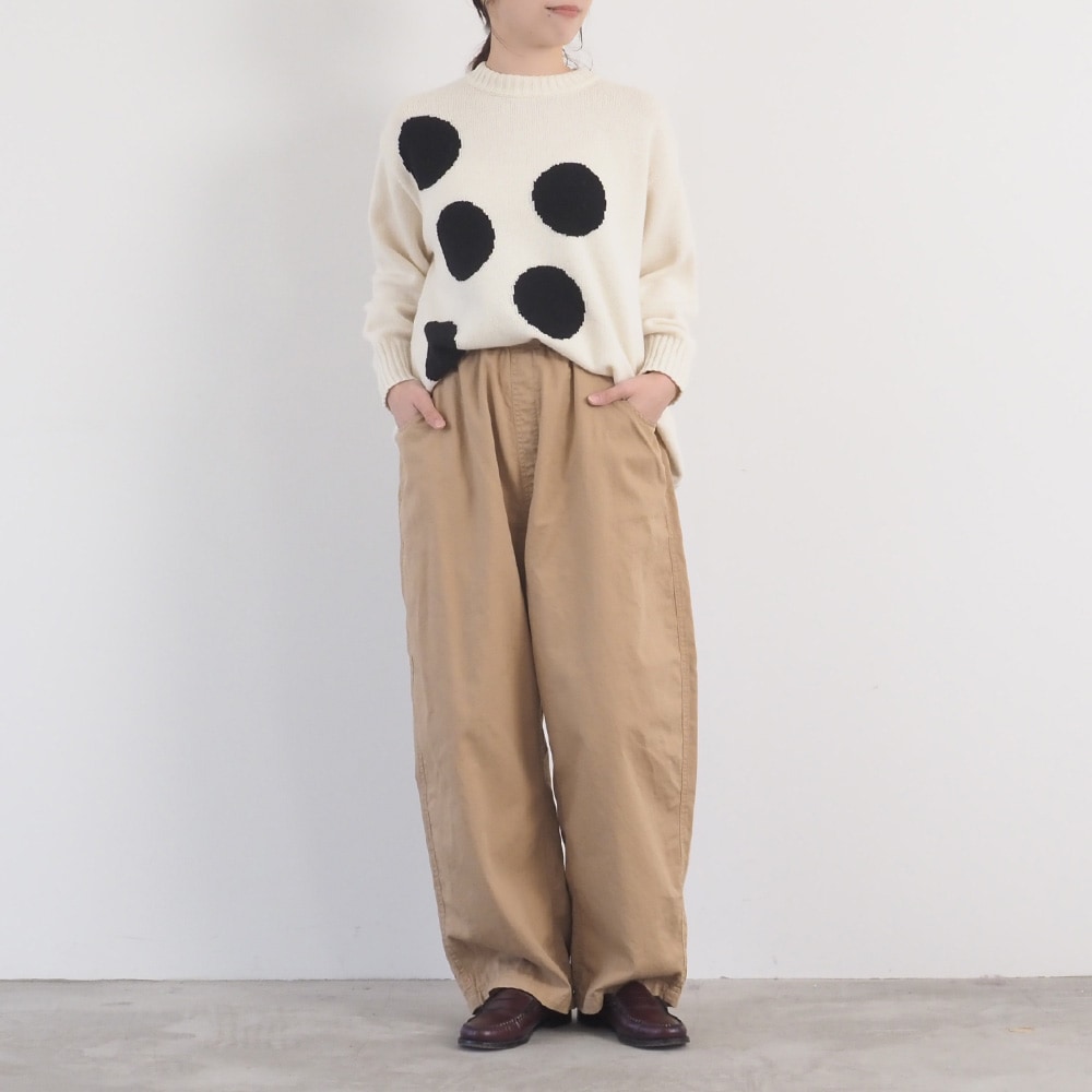 予約】NARU(ナル) オックスストーンバイオ加工 ノッポパンツ 673821