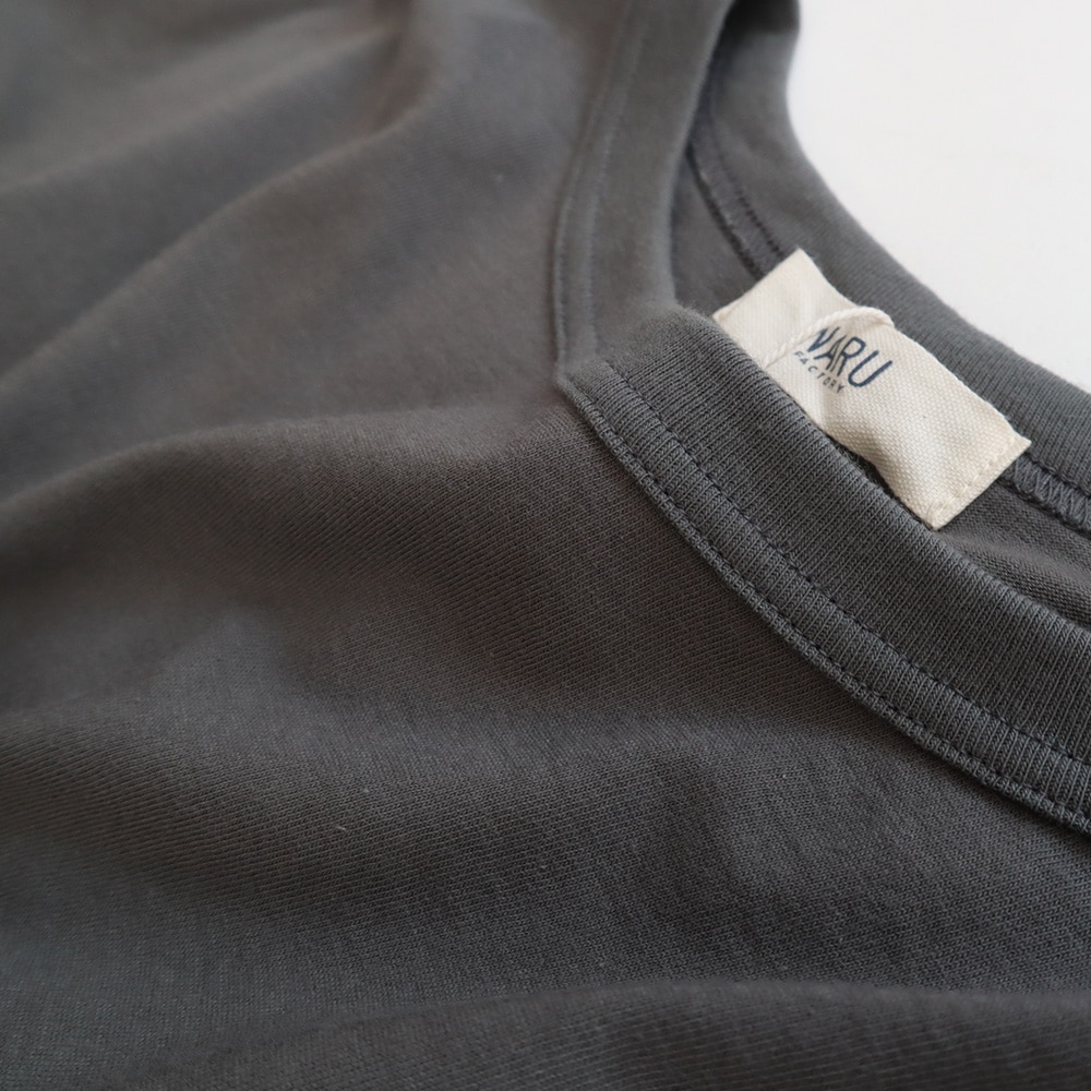 ナチュラルソフト天竺 ビックT　Tシャツの素材のアップ
