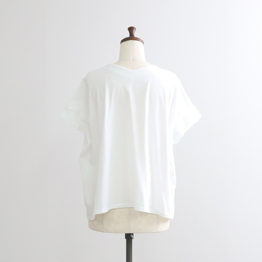 ナチュラルソフト天竺 レクタングルパネルTシャツ　tシャツの正面ディティール