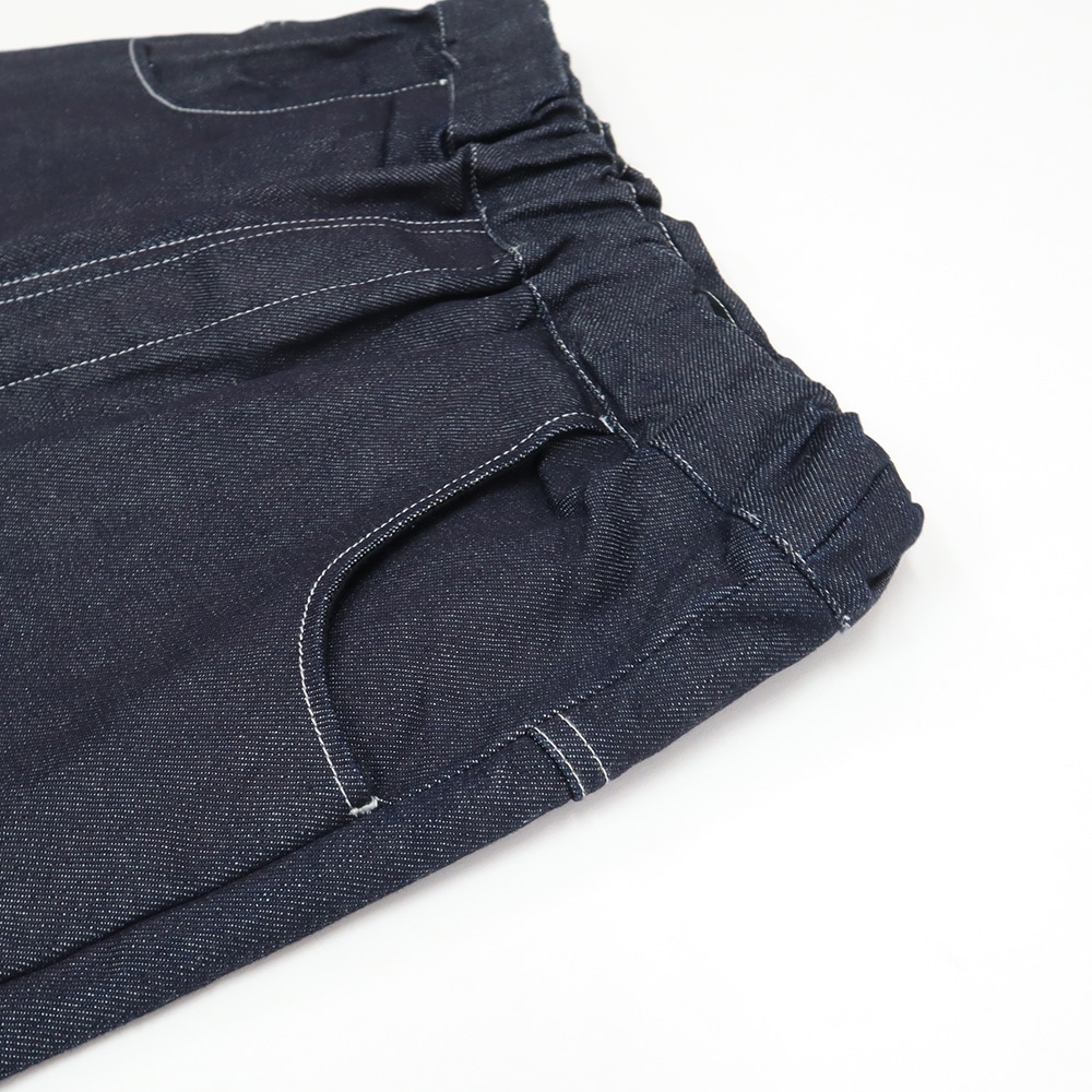 13.5ozデニム ノッポセルヴィッチパンツ　パンツの正面ディティール
