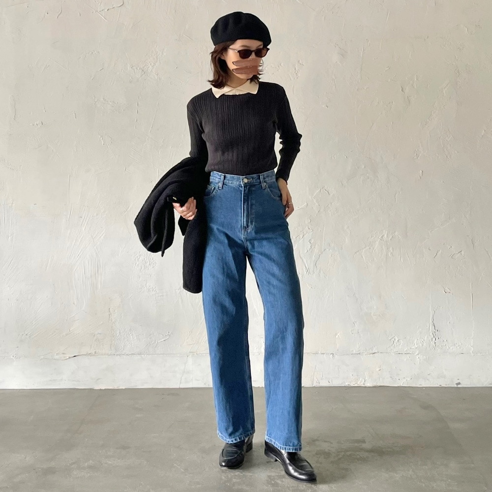 あさこ✕2 予約】【あさこさんコラボ】NARU(ナル) ランダムリブ シャツ