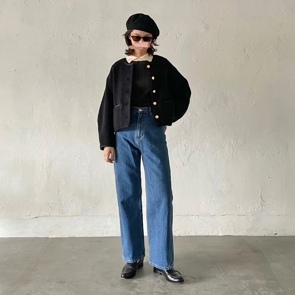 予約】【あさこさんコラボ】NARU(ナル) ランダムリブ シャツ