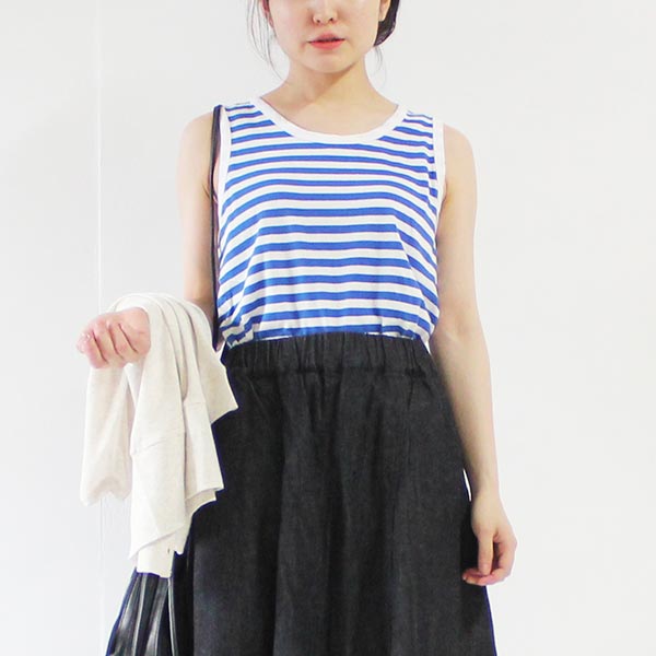 Naru ナル 40 2天竺ボーダータンクトップ トップス Naru Online Store ナル オンラインストア Naru ナル 40 2天竺ボーダータンクトップ トップス Naru Online Store ナル オンラインストア