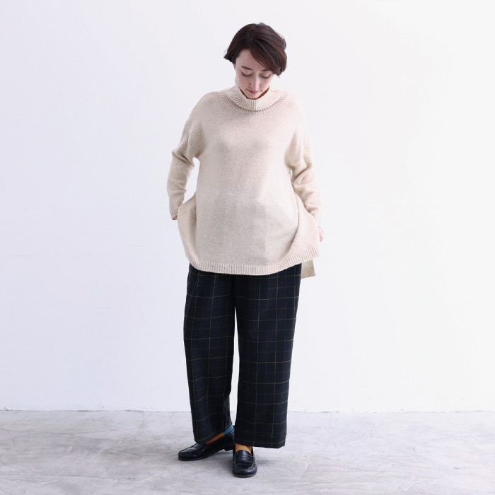NARU(ナル) Tasmania Lambs7G天竺タートルネック 635701