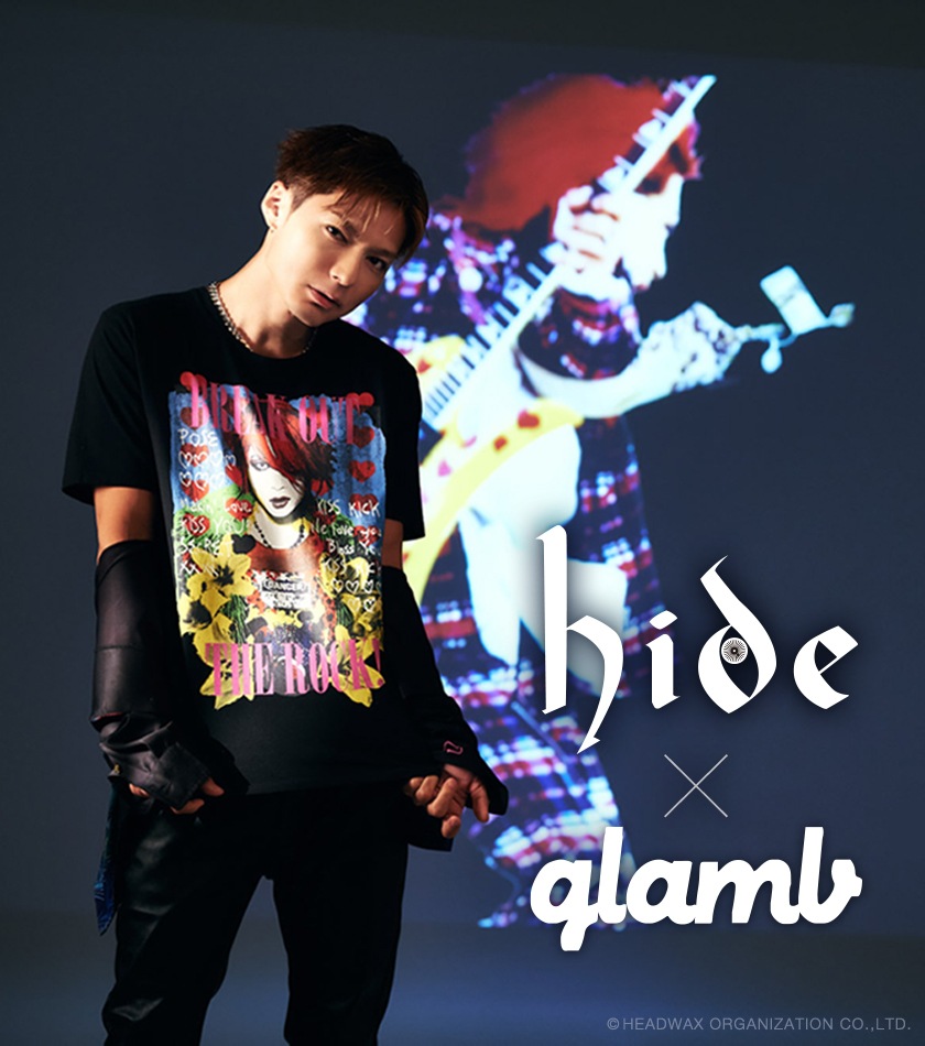 hideとファッションブランド・glambのコラボレーションコレクション