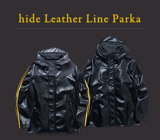 hide Leather Line Parka