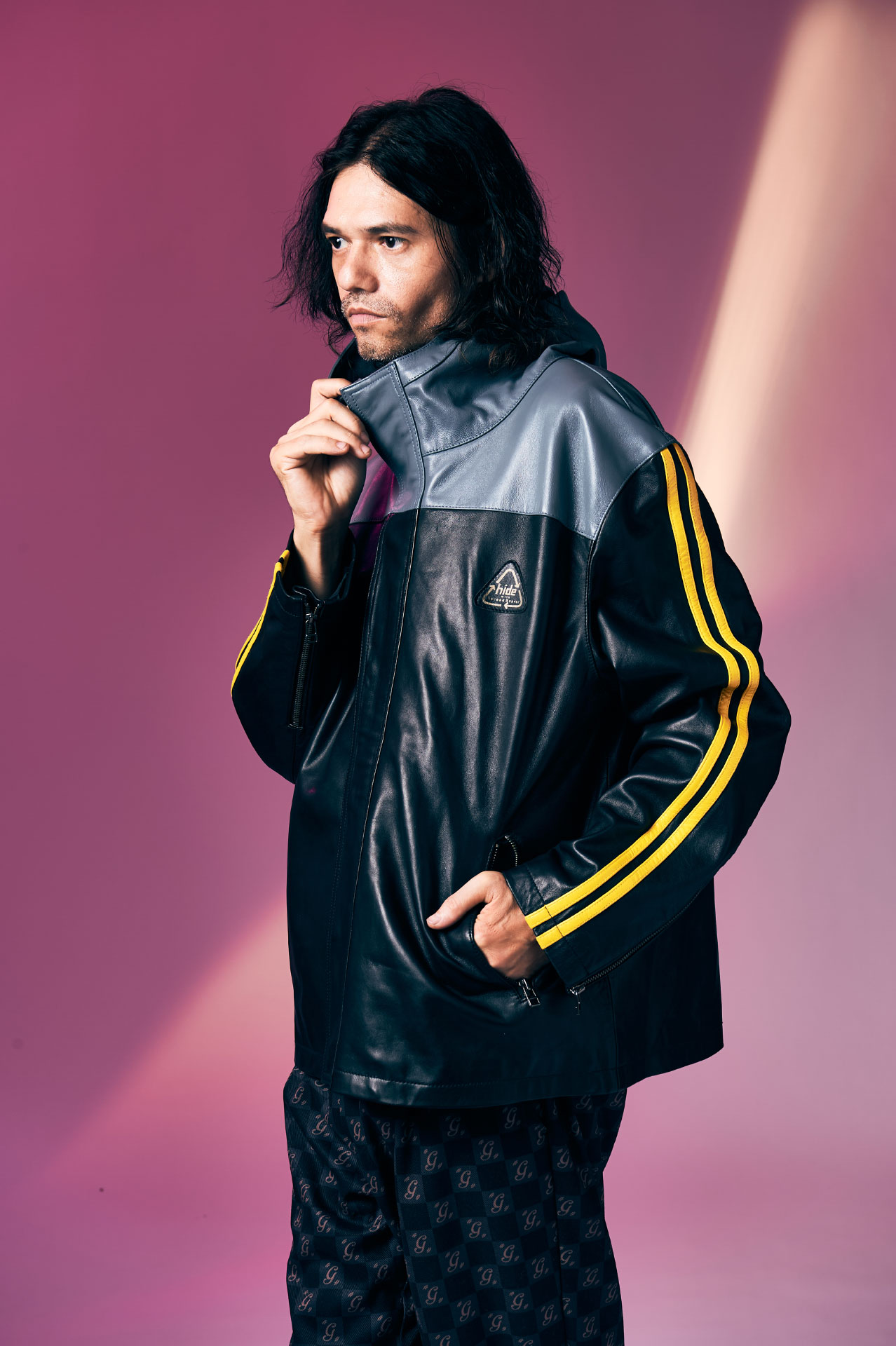 hide Lamb Leather Line Parka