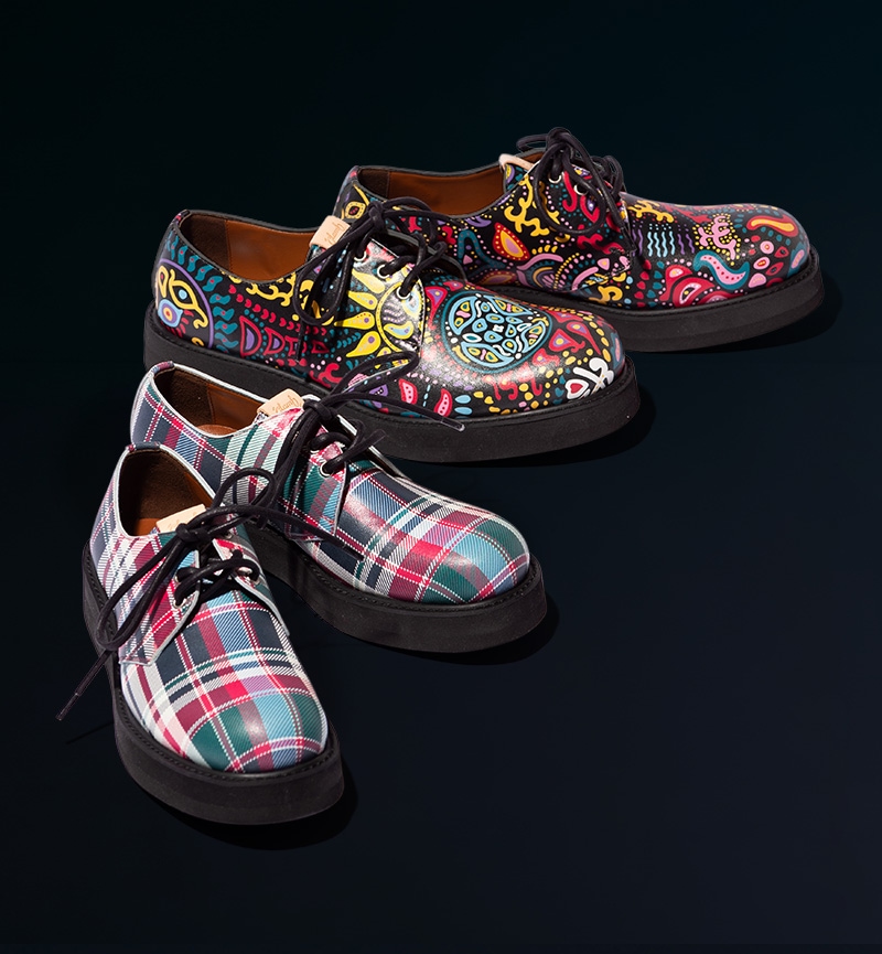 hide Pattern Print Shoes