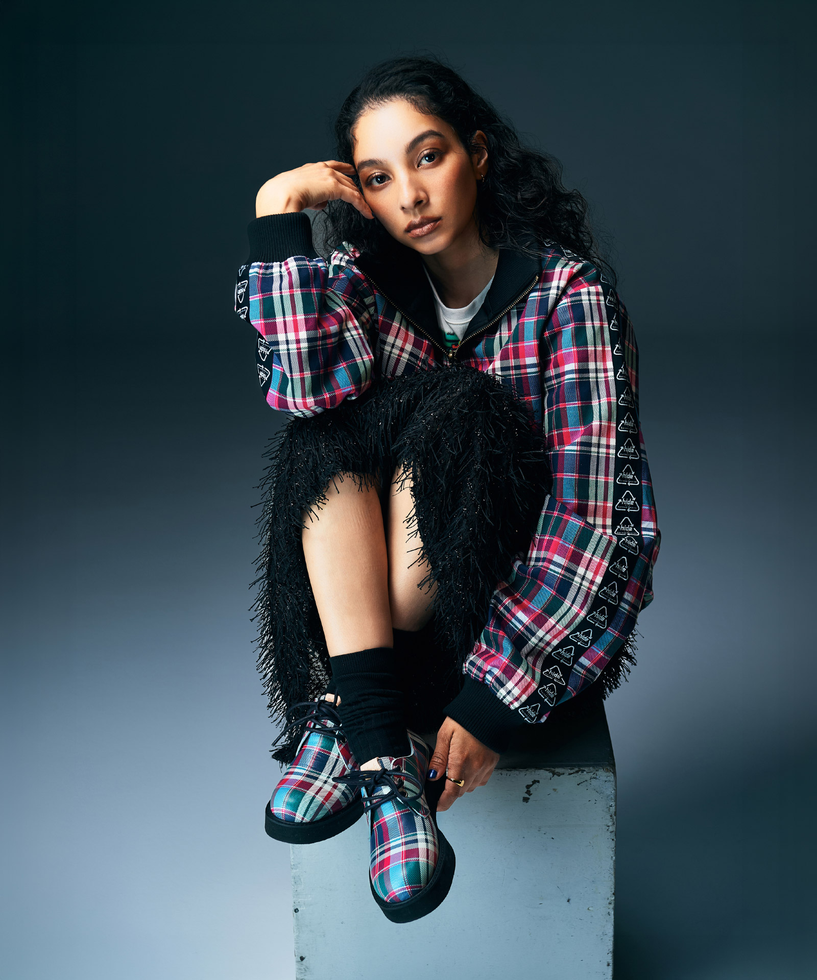 hide Lamb Leather Line Parka