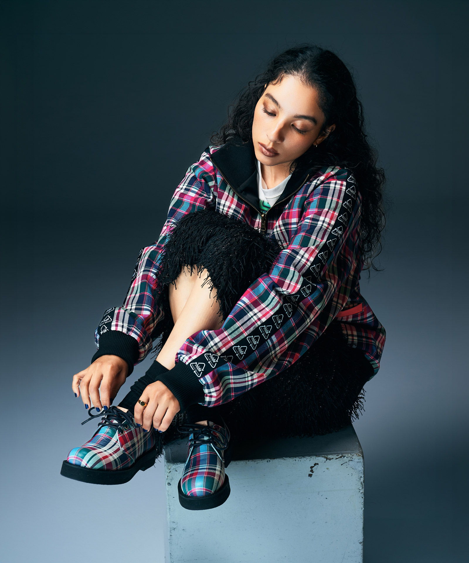 hide Lamb Leather Line Parka