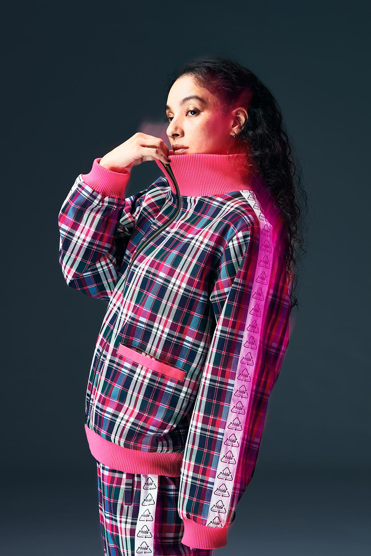 hide Paint Track Jacket