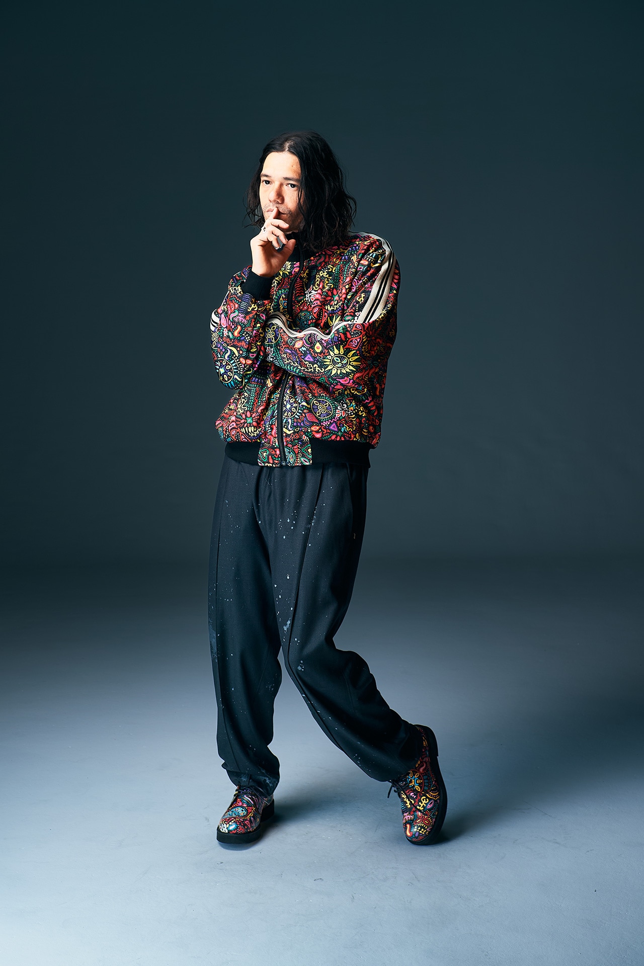 hide Paint Track Jacket