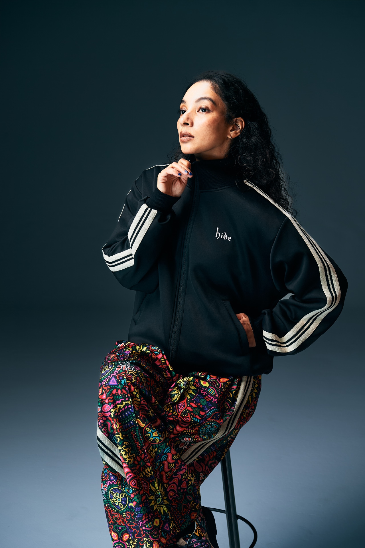 hide Paint Track Jacket