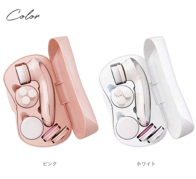 Toffy Beauty トフィー ビューティー フェイス＆フットケアセット  洗顔ブラシ 電動 クレンジングブラシ おしゃれ 角質リムーバー かかとケア 角質ケア ギフト プレゼント ラドンナ  