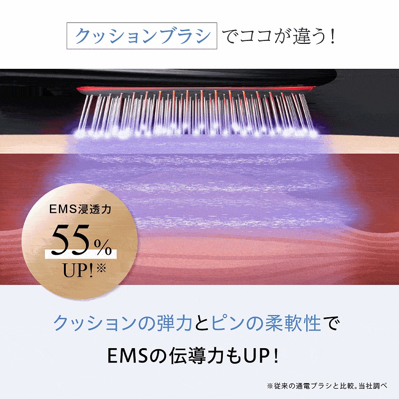 WAVEWAVE ウェイブウェイブ EMS Brush Air  ブラシ クッションブラシ EMS 頭皮ケア リフトケア 美容ケア スタイリング ツヤ リラックス ギフト  