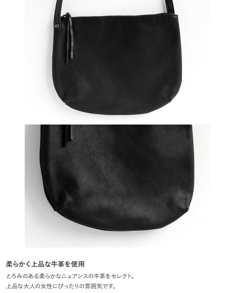 CLASKA DO クラスカ ドー レザーポシェット Pochette Hippo noir  ポシェット レディース 斜めがけ 軽量 軽い 本革 レザー 日本製 おしゃれ シンプル ショルダーポーチ ギフト プレゼント  