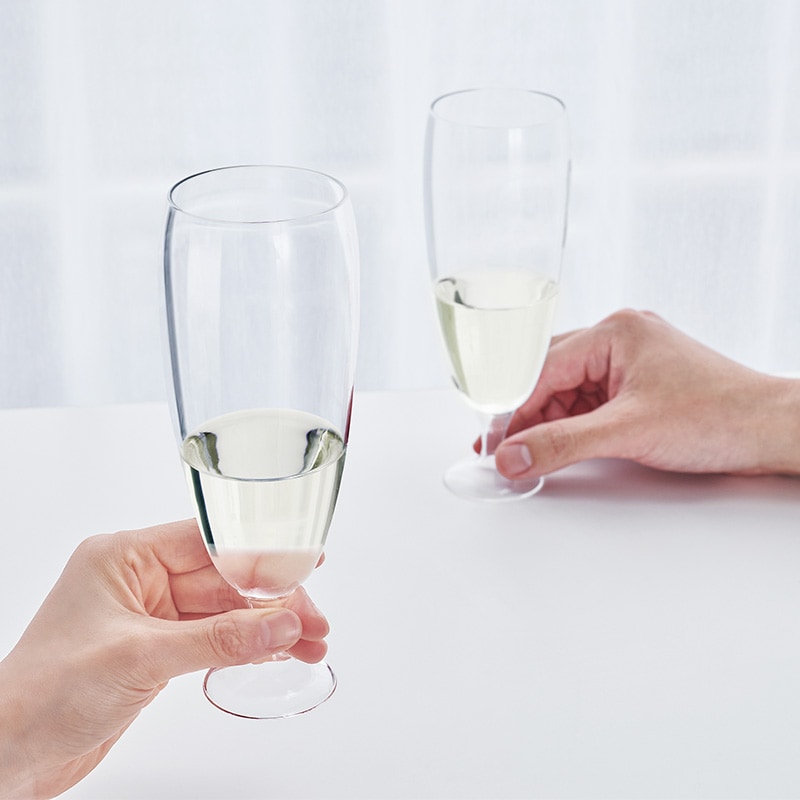 あやせものづくり研究会 澄み切った音が響き渡る 乾杯 石英ガラス グラス 2個 セット  おしゃれ 記念日 高級 透明 クリア 美しい きれい  