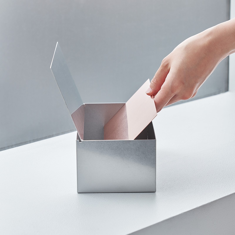 あやせものづくり研究会 Ori Mask Case 金属の特性で清潔に保つ ステンレスマスクケース