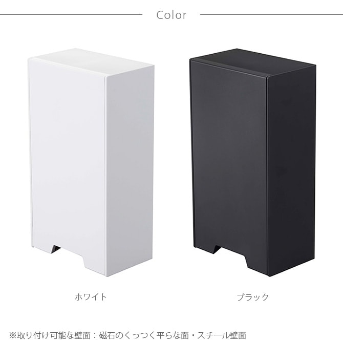 tower タワー ツーウェイマスク収納ケース スリム  マスク収納 マスクケース マグネット 玄関 大容量 シンプル おしゃれ 白 黒 収納  