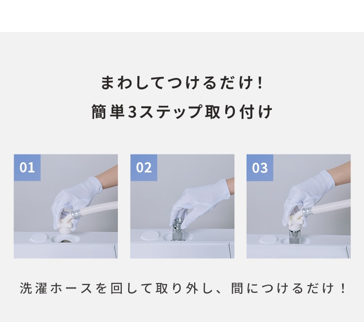 ReFa リファ ウルトラファインバブル ランドリー 洗濯機 アクセサリー アダプター 洗浄力アップ 洗浄効果 ダメージ軽減 取付け簡単 洗濯槽 清潔 きれい ReFa リファ