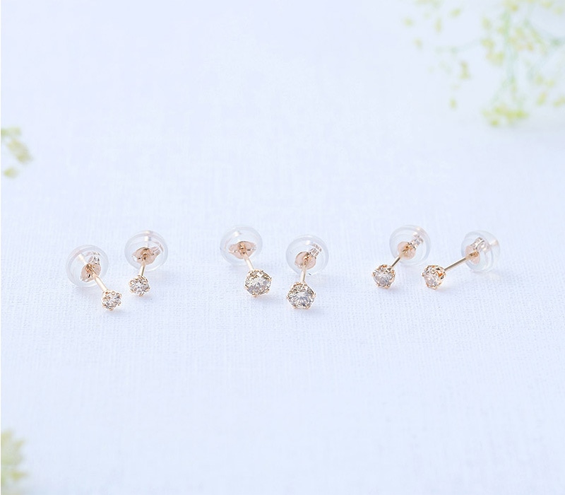 ダイヤモンド ピアス 0.2ct  一粒ピアス レディース 大人 シンプル 一粒ダイヤ おしゃれ 小ぶり 小さい プラチナ イエローゴールド ピンクゴールド プレゼント ギフト  