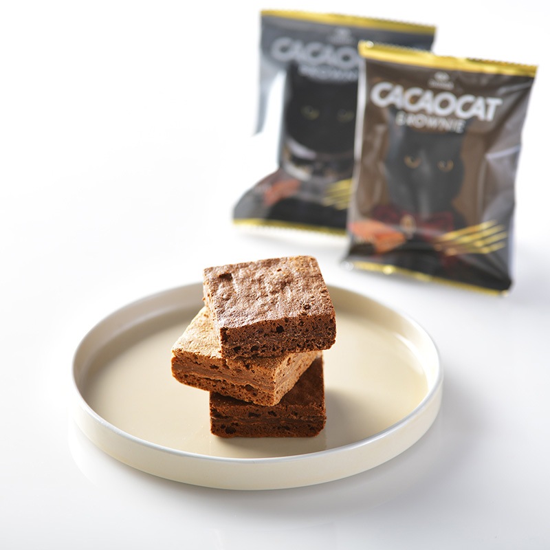 【おざおか】ナチュラルチョコ／チョコレートブラウニー／クッキー&amp;クリーム CACAOCAT BROWNIE チェリー 3個入 ｜DADACA Online Store