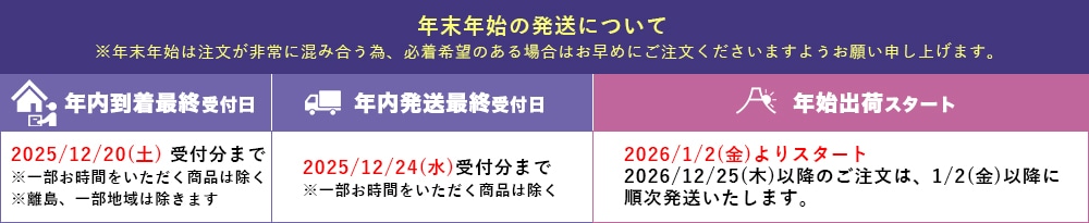 配送についてのお知らせ