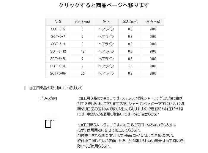 ステンレス材,ステンレスチャンネル,SCT-6 ステンレスチャンネル ステンレス材,ステンレスチャンネル,SCT-6 ステンレスチャンネル