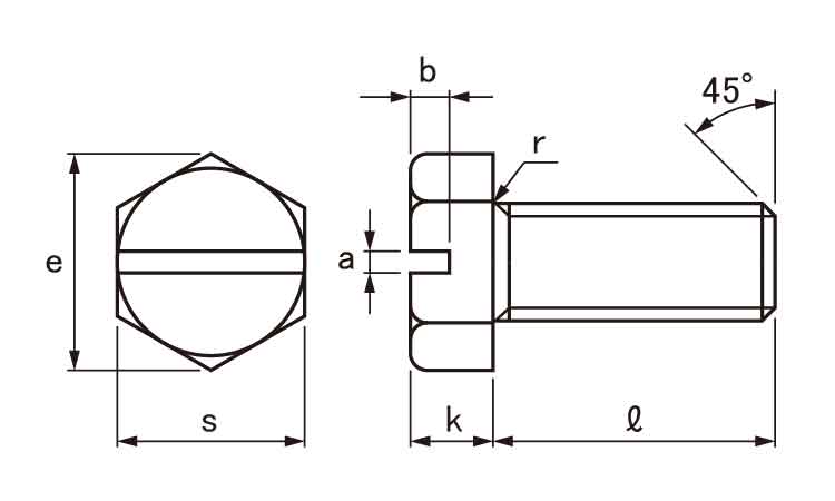六角ボルト（全6カクBT(ゼン 5 X 14 標準(または鉄) 生地(または標準